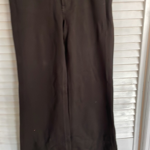 NWOT TAG Dark Brown Flare Leg Pants, Size 28 - Picture 2 of 8